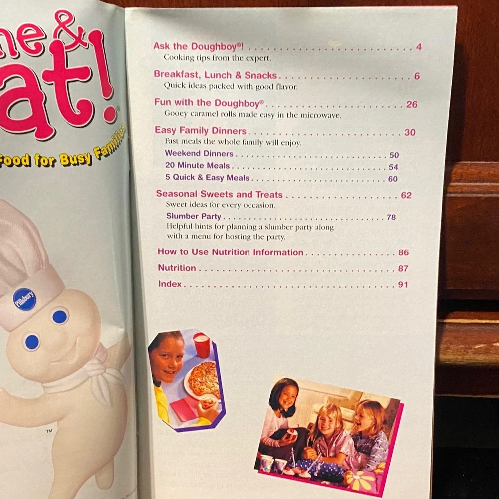 Pillsbury four piece cookbook magazine set